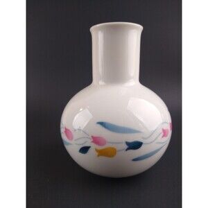 Lillian Vernon Vintage 1986 Tulip Bud Vase Retro Floral